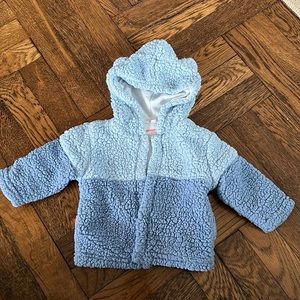 Smart close light blue cozy fleece 0-6 months